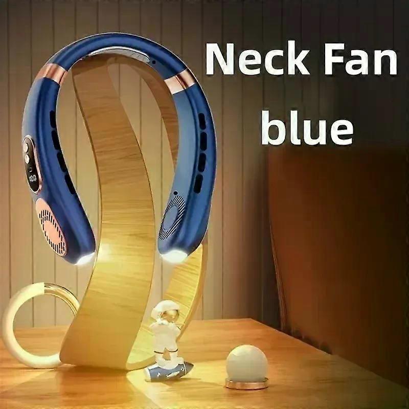 Neck Fan Rechargeable 4 Turbo 4000mAh Portable Neck Fan 360 Cooling Airflow 5 Speeds LED Battery Display Foldable