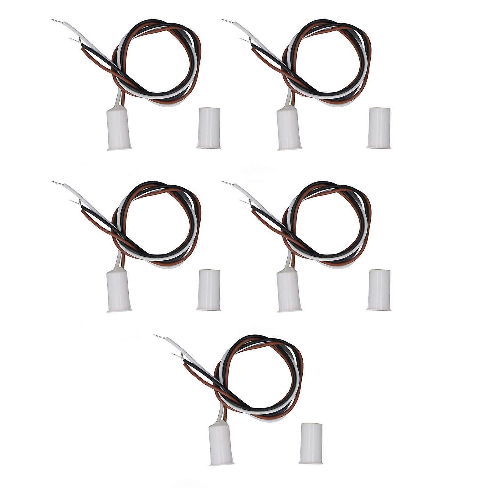 Recessed Magnetic Door Sensor - Durable Reed Switch for Windows, NO/NC Adjustable