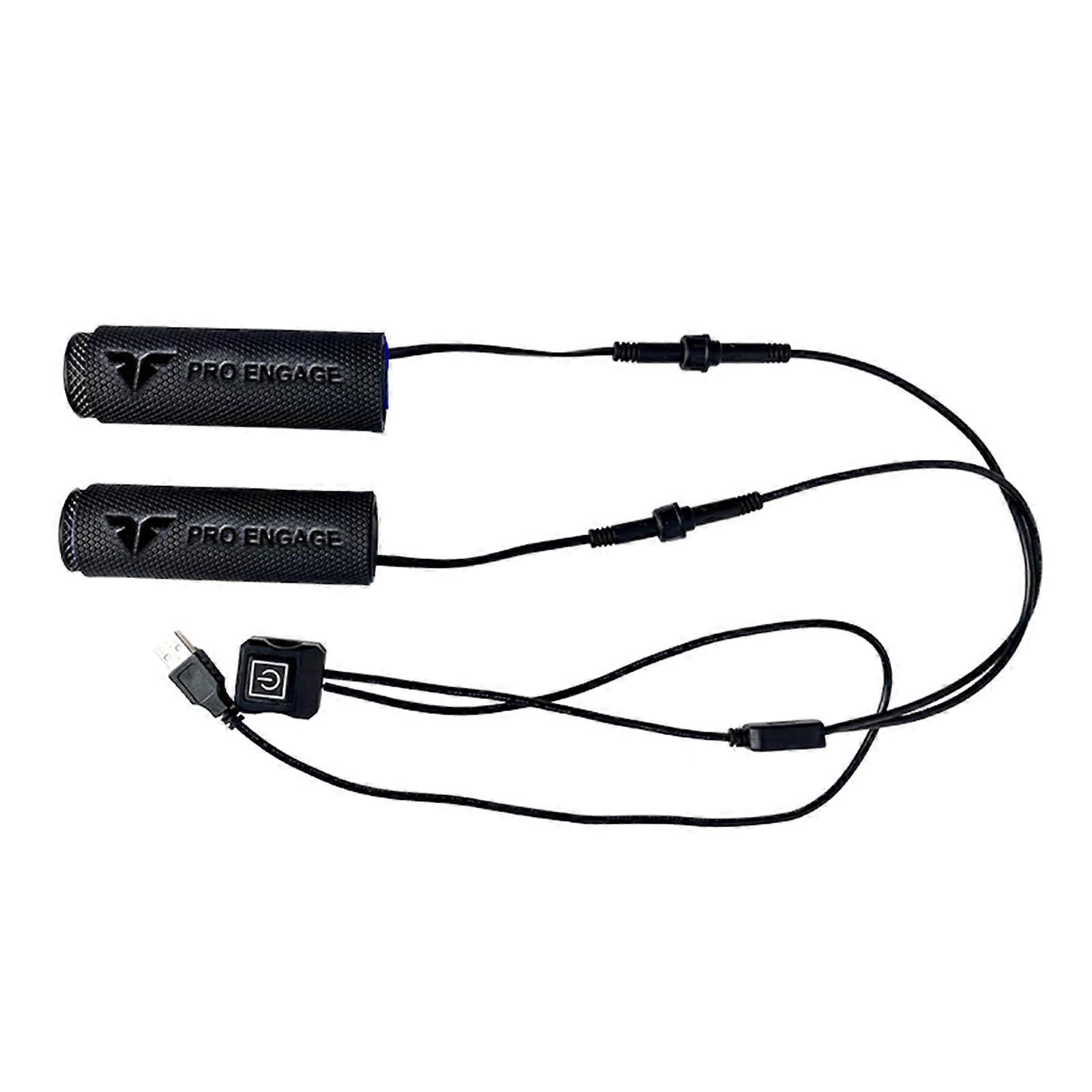 Motorcycle handlebar heaters, heated grips, set with switch, for snowmobiles, ATVs, USB.