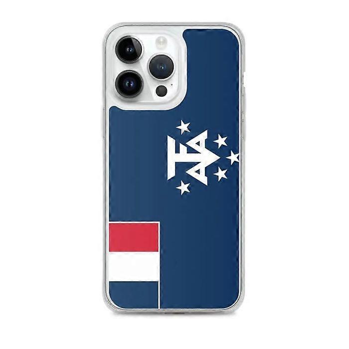 Phone Case – French Antarctic Flag – Compatible with iPhone 14 Pro Max – Soft Case – Durable and Shockproof – Pixelforma
