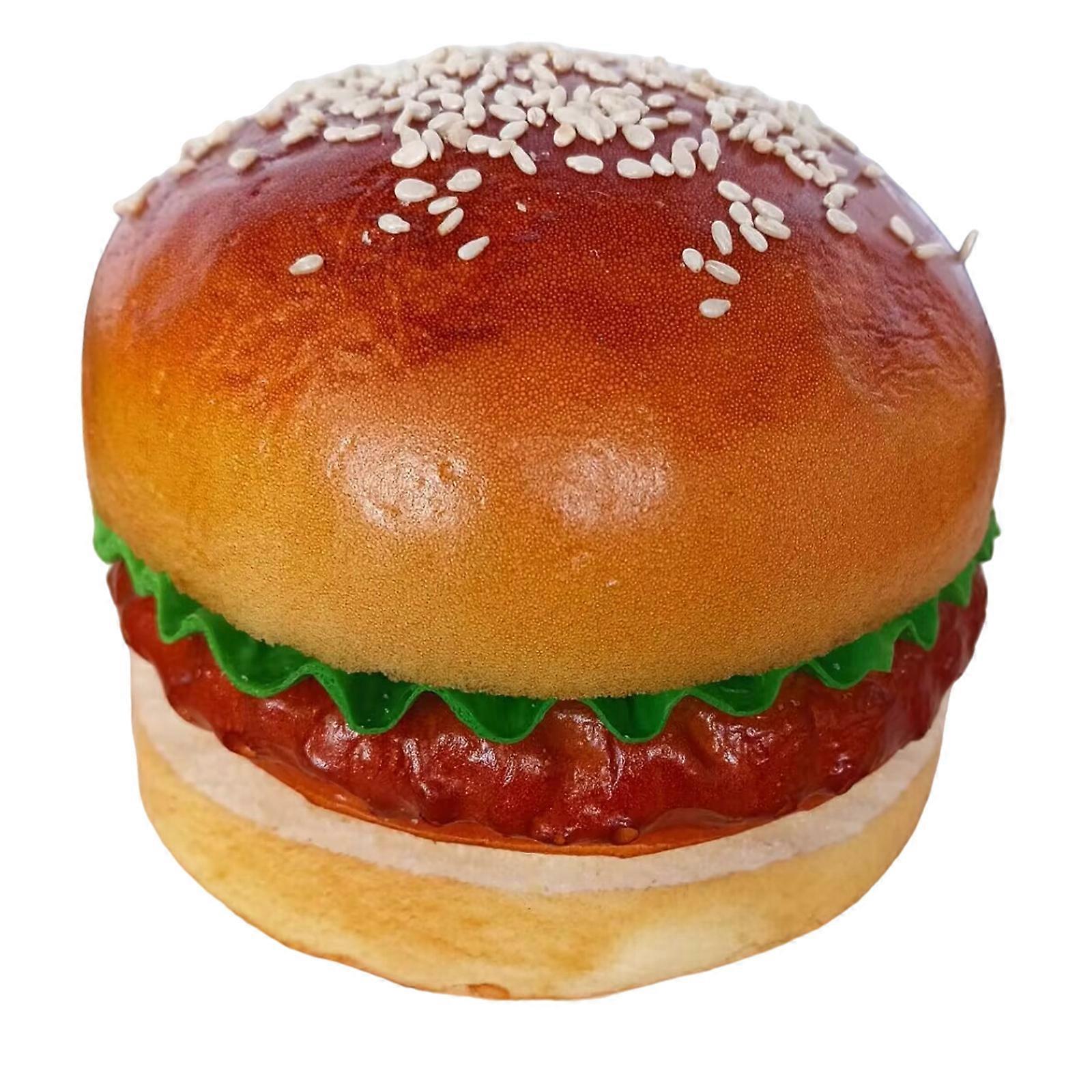 Artificial Hamburger Realistic PU Burger Model Simulation Bread Sandwich For Home Decoration And Restaurant Display