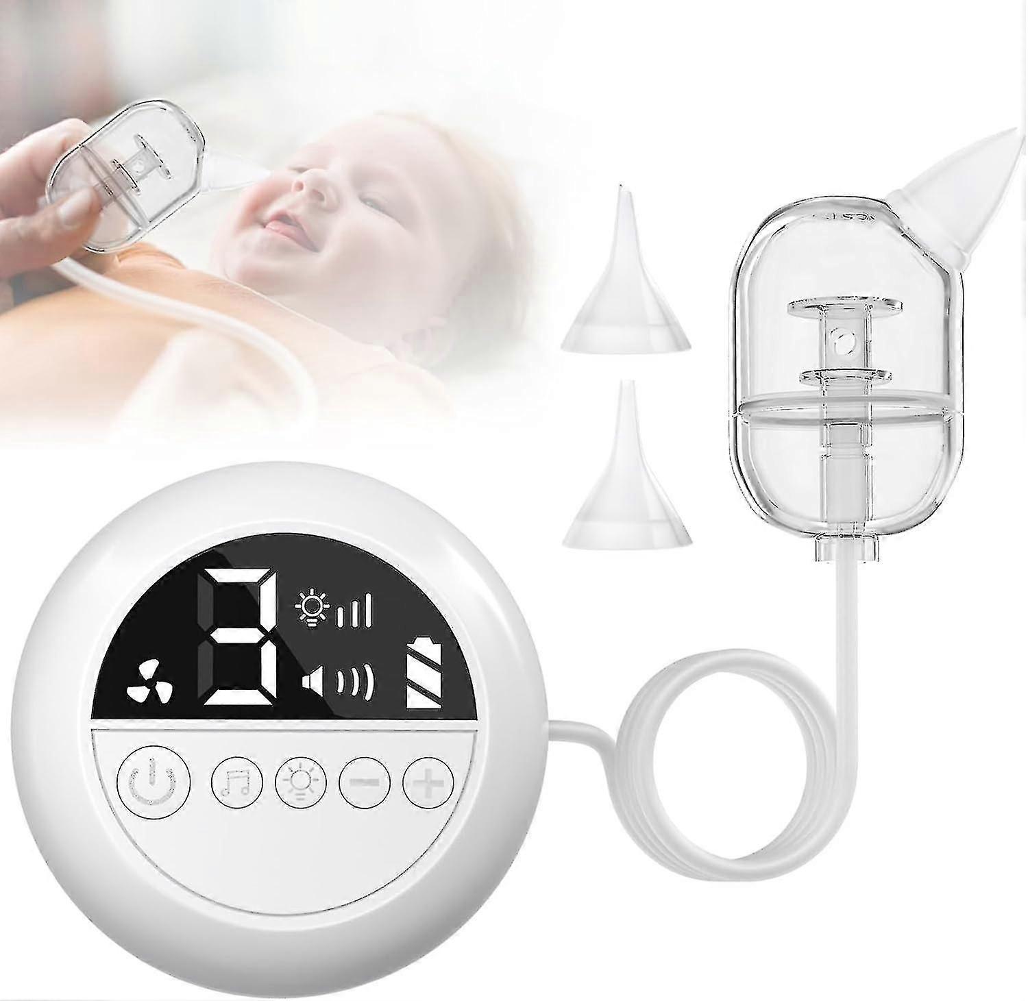 Nasal Aspirator Baby, Baby Nose Sucker 9 Suction Levels Electric Nasal Aspirator For Babies Automati