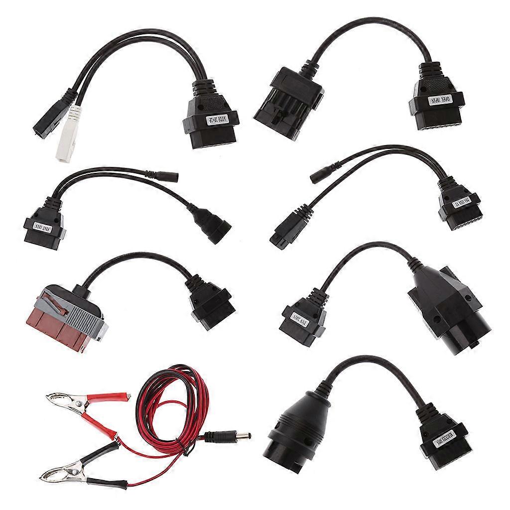 8 Pcs OBD OBDII Cables For CDP TCS for HD Pro for Cars Diagnostic Interface Scan Multicolor