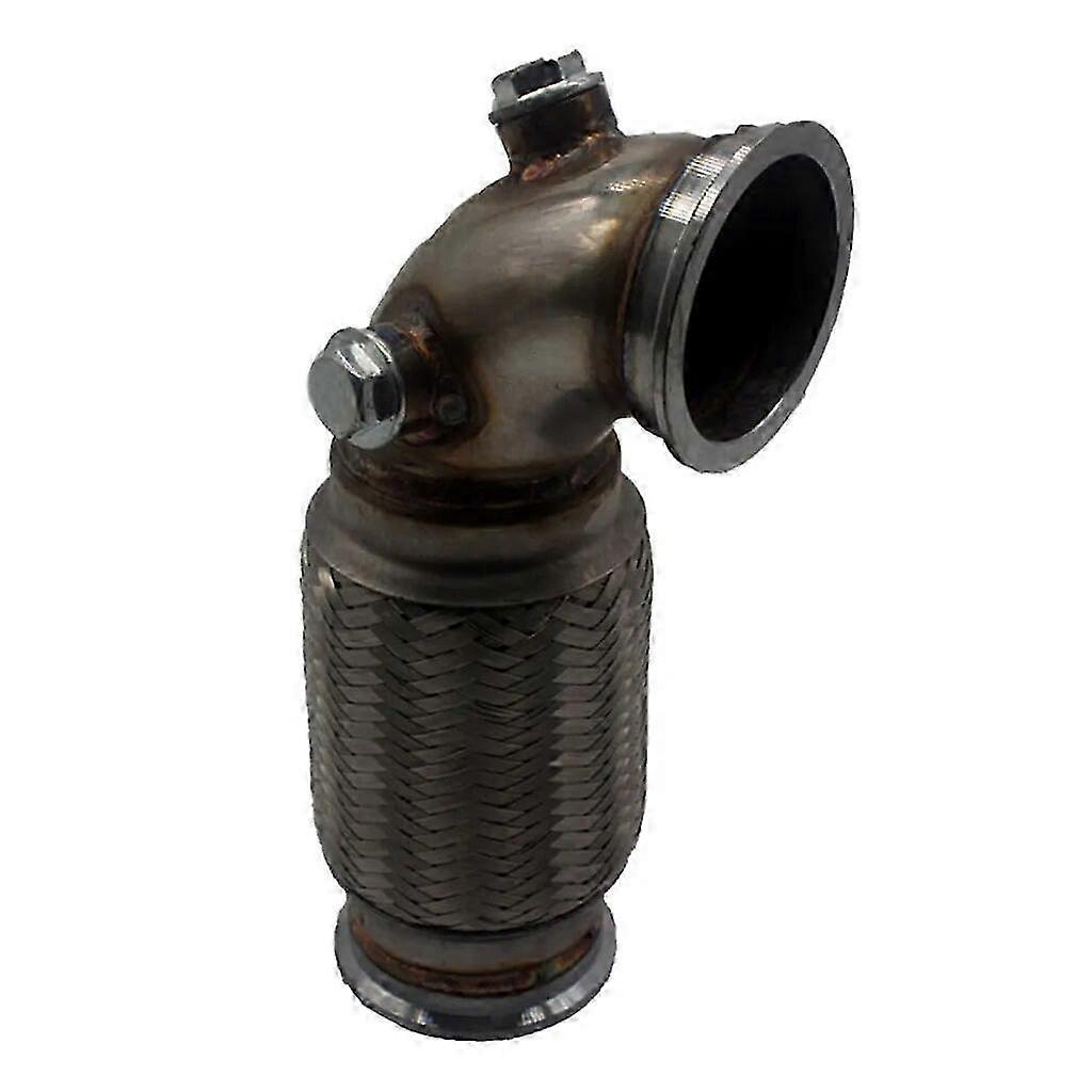 3inch V-Band Downpipe Low Profile 90 Degree w/ Flex Bellow Pipe Stainless