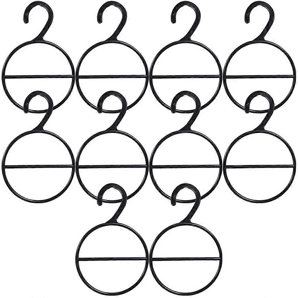 10pcs Scarf Hangers, Multi Functional Tie & Belt Storage Rack for Bedroom Wardrobe, Space Saving Organizer for Scarves, Ties, Towels & Accessories