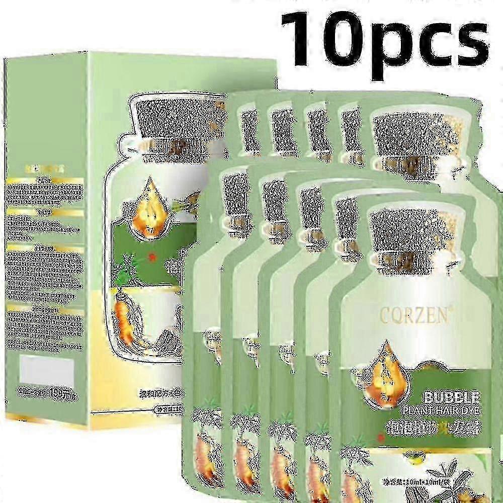 10pcs Natural Plant Hair Dye Bubble New Botanical Based For Grey Hair Color Bubble Dye