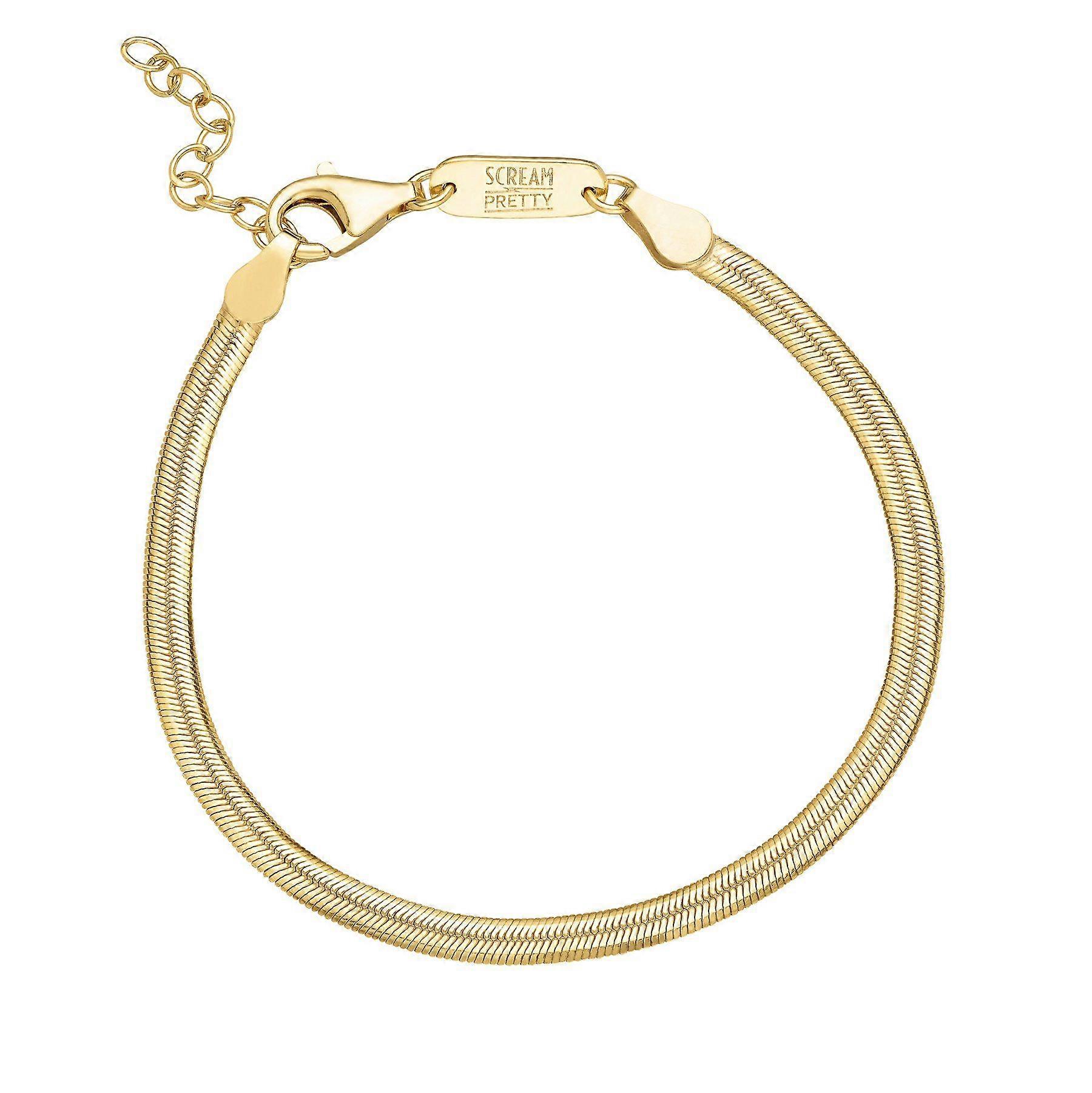 Flat Snake Chain Bracelet