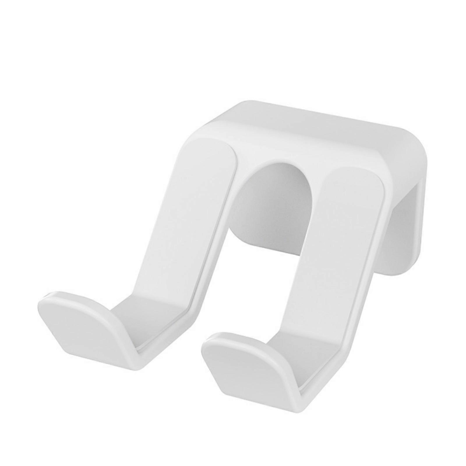 Wall Mounted Gamepad Holder Space Saving Design ABS Construction Integrated Antislip Padding for Safe Charging Storage White