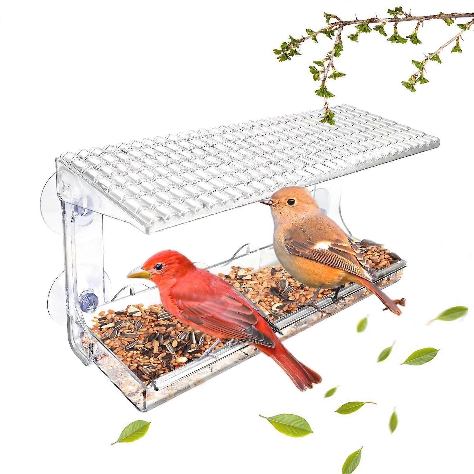 Bird House Window Feeder with Strong Suction Cups for Outdoors