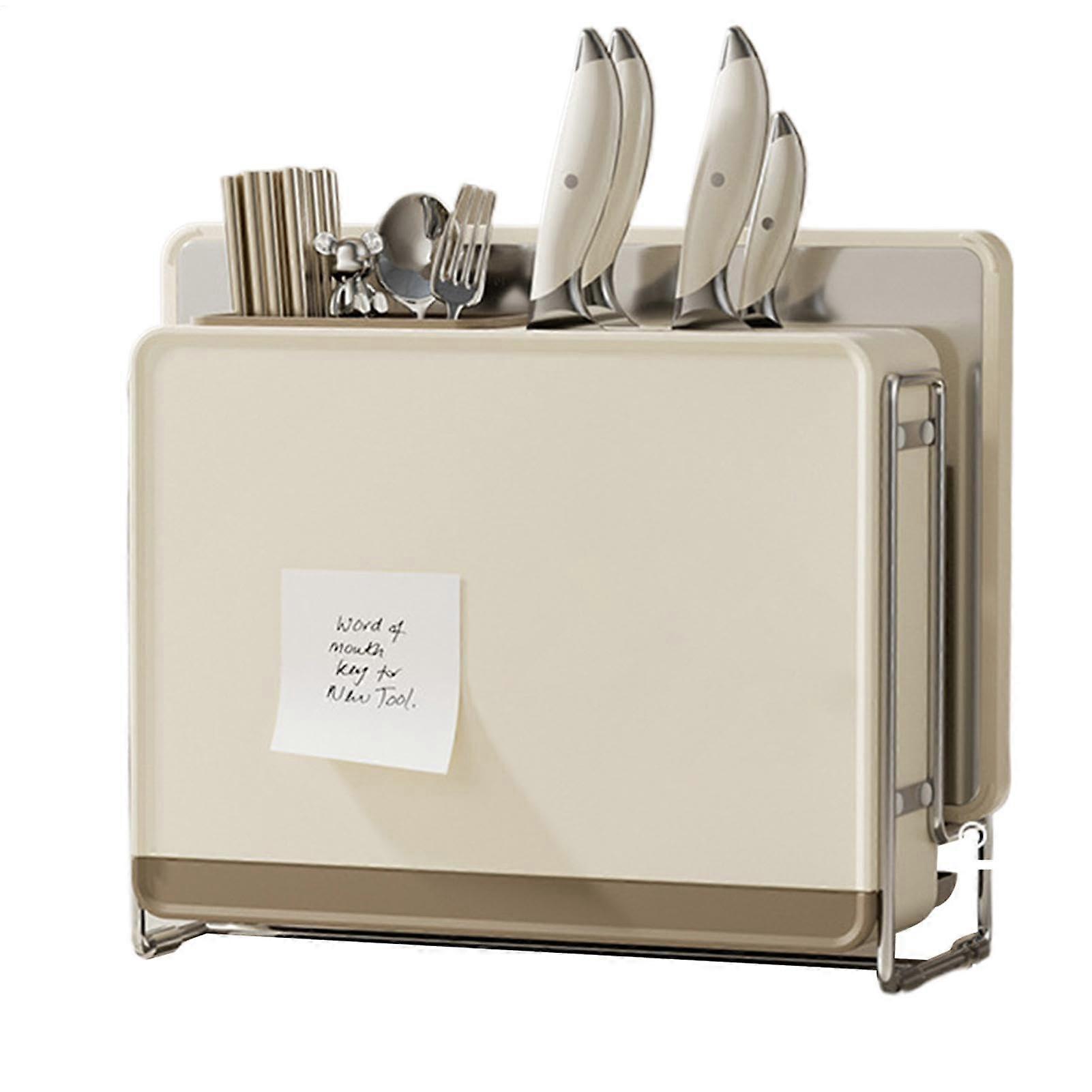 Kitchen Knife Holder, Large Block Stand, Space Saving Worktop Organiser