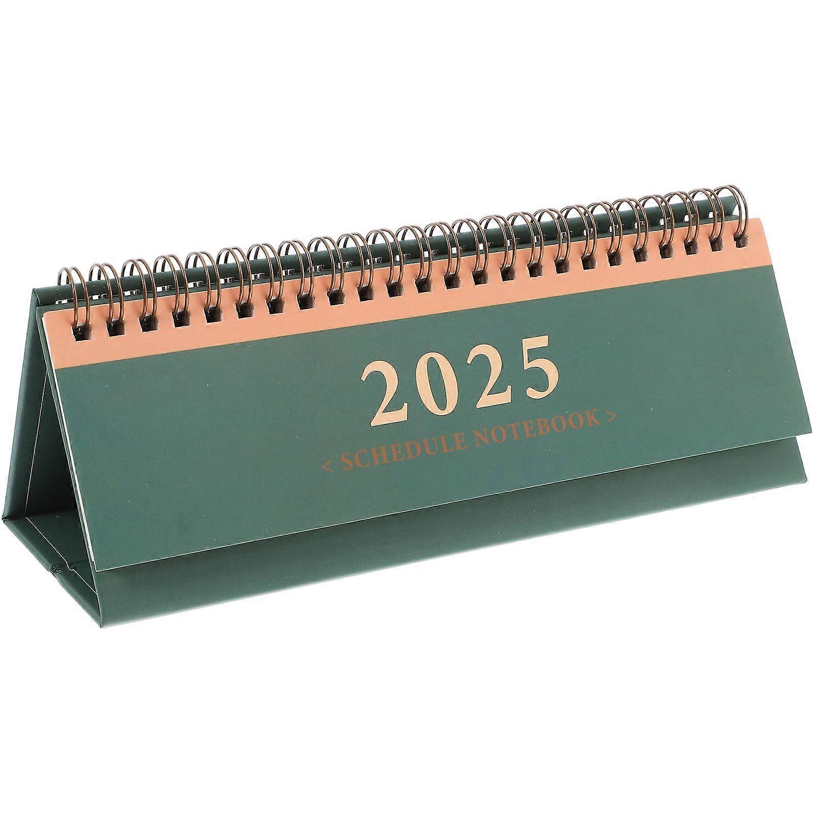Mini Desk Calendar 2025 Horizontal Small Desk Planner English Edition For Office Flip Calendar For Desktop Organization And Scheduling