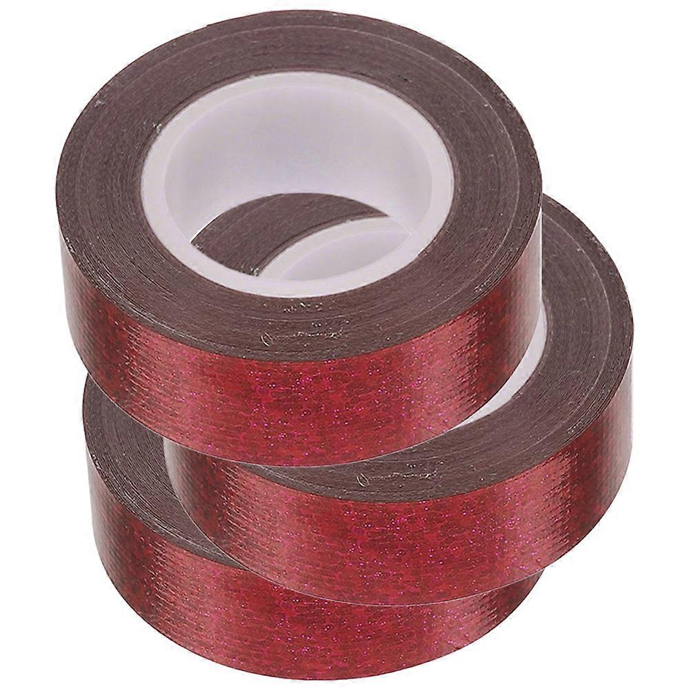 3 Rolls Heavy Duty Red Duct Tape, Strong Adhesive Single Sided Packing Tape for Boxes, Carpet Repairs, Construction & DIY Projects, Multi Purpose,