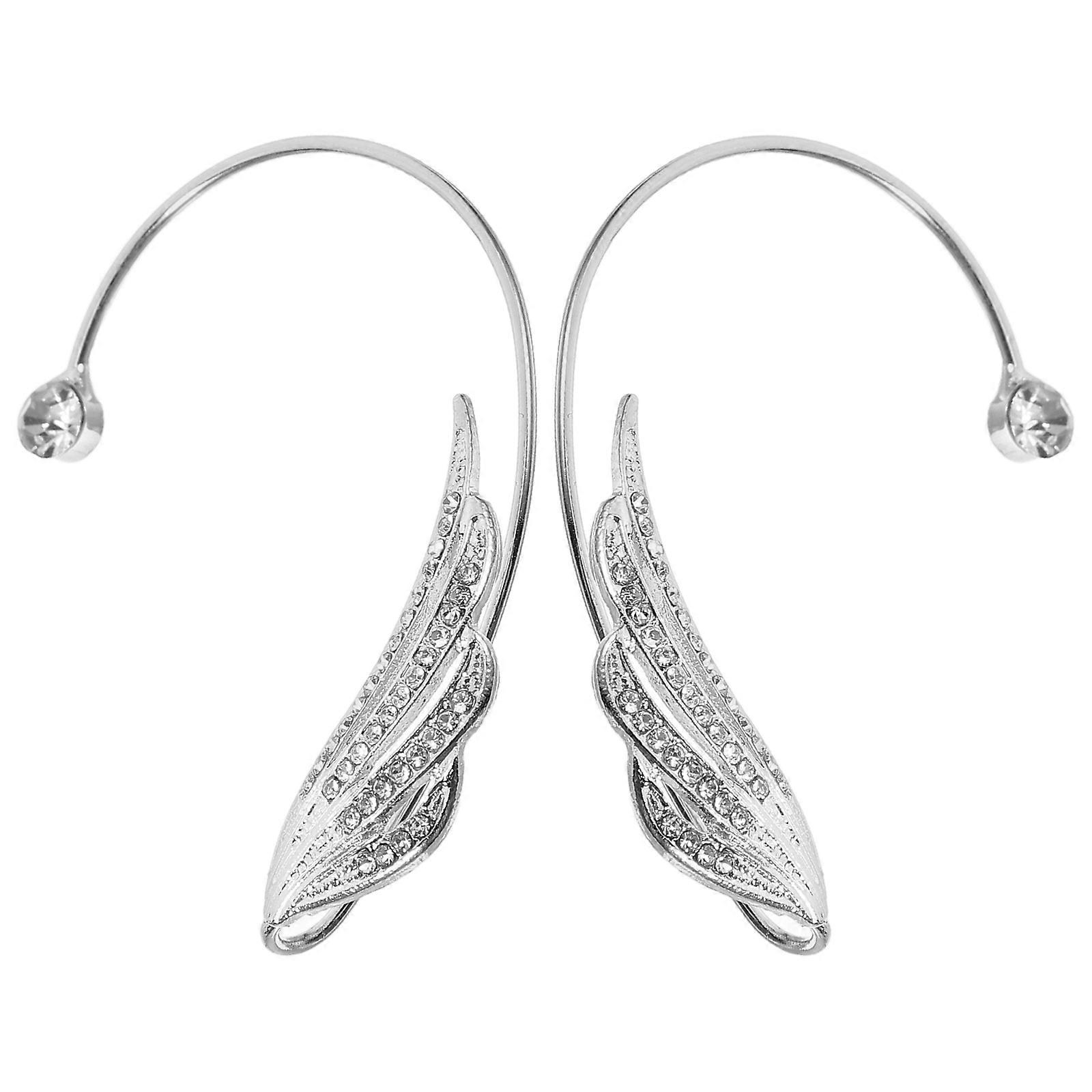 Cuff Earring Zinc Alloy Comfortable Wearing Chic Shape Evening Parties 2Set