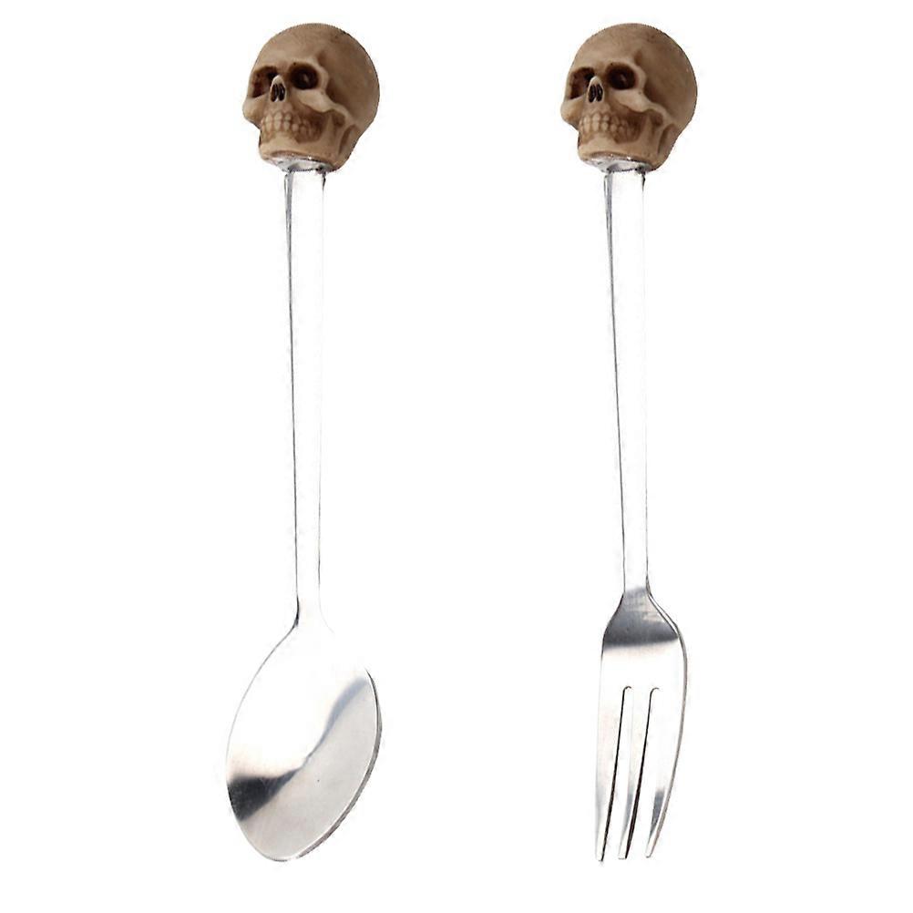 Dessert Fork Spoon Western Tableware Style 14x2.5cm Fruit Serving 1Set