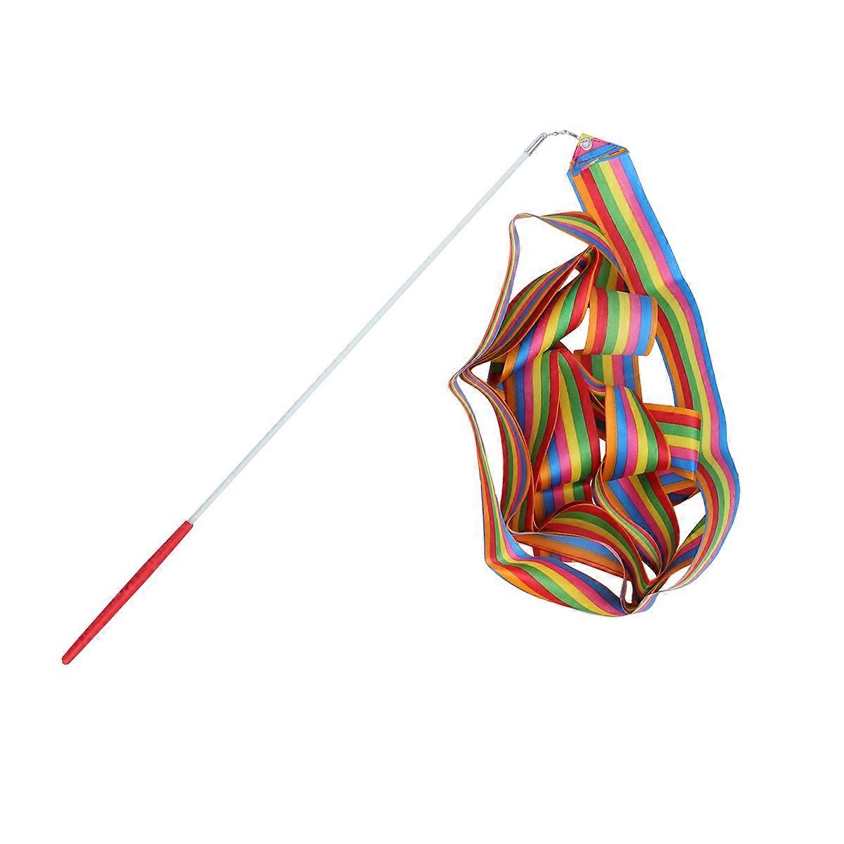 Dancing Streamers Rhythmic Gymnastics Ribbon Colorful Silk Ribbon for Kids Party Decorations Training 10Pack
