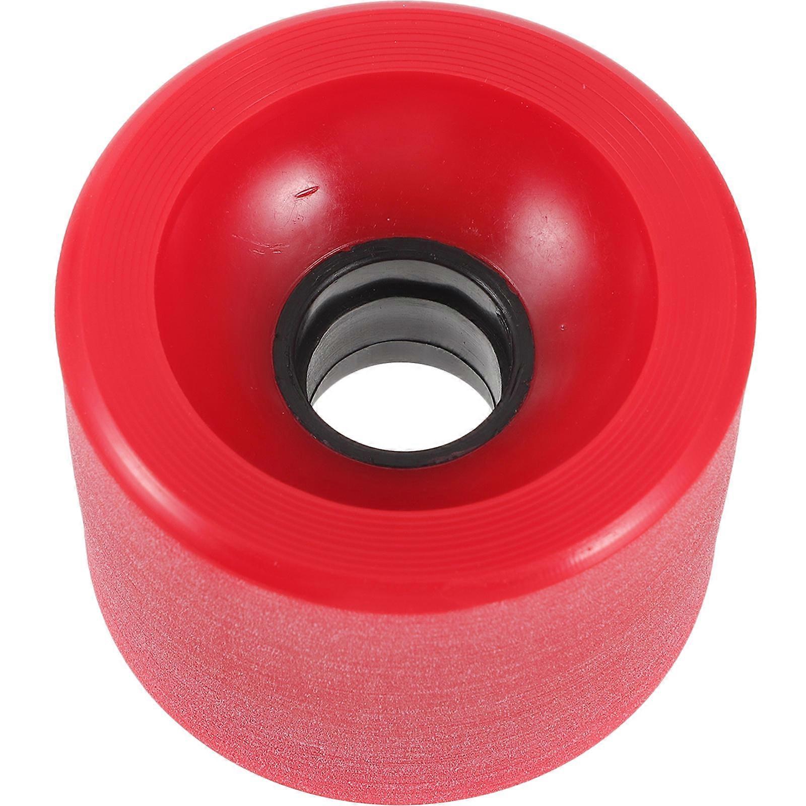 Replacement Long-Board Skateboard Wheel Scooter PU Silent Wheel Daily Practice Recreational Skating 6.8x6.8cm 1Set