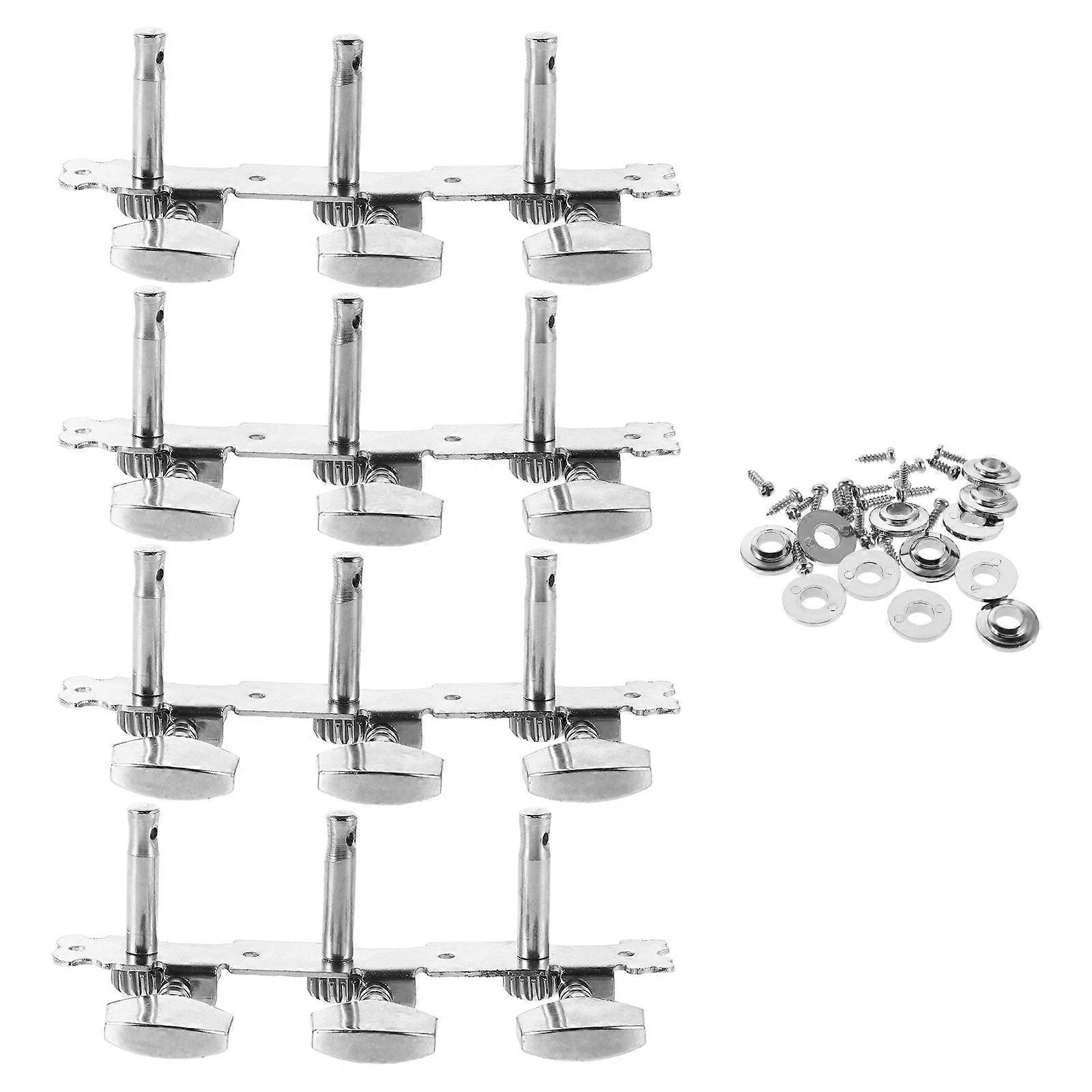 2 Sets Replaceable Guitar Tuning Pegs for Electric & Acoustic Guitars – Easy Installation, Durable Design, Precise Tuning Compatibility