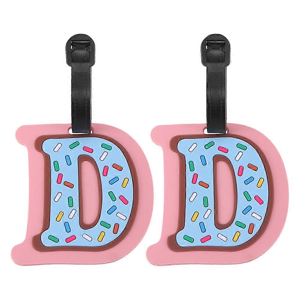 Here's a refined and engaging product description based on your input:
**2pcs Creative PVC Luggage Tags for Suitcases – Reusable Travel Tags with