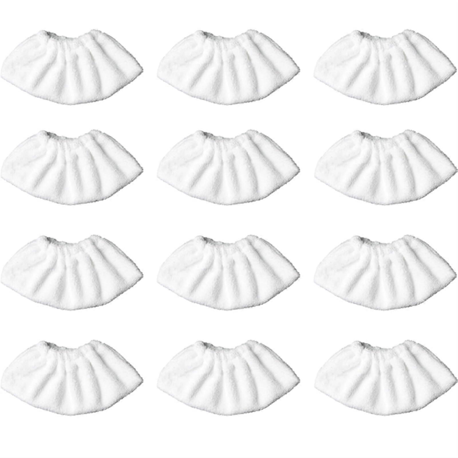 Steam Mop Replacement Pads for EasyFix SC2 SC3 SC4 SC5, 12-Pack Microfiber Cloth Covers for Floor Cleaning Machines