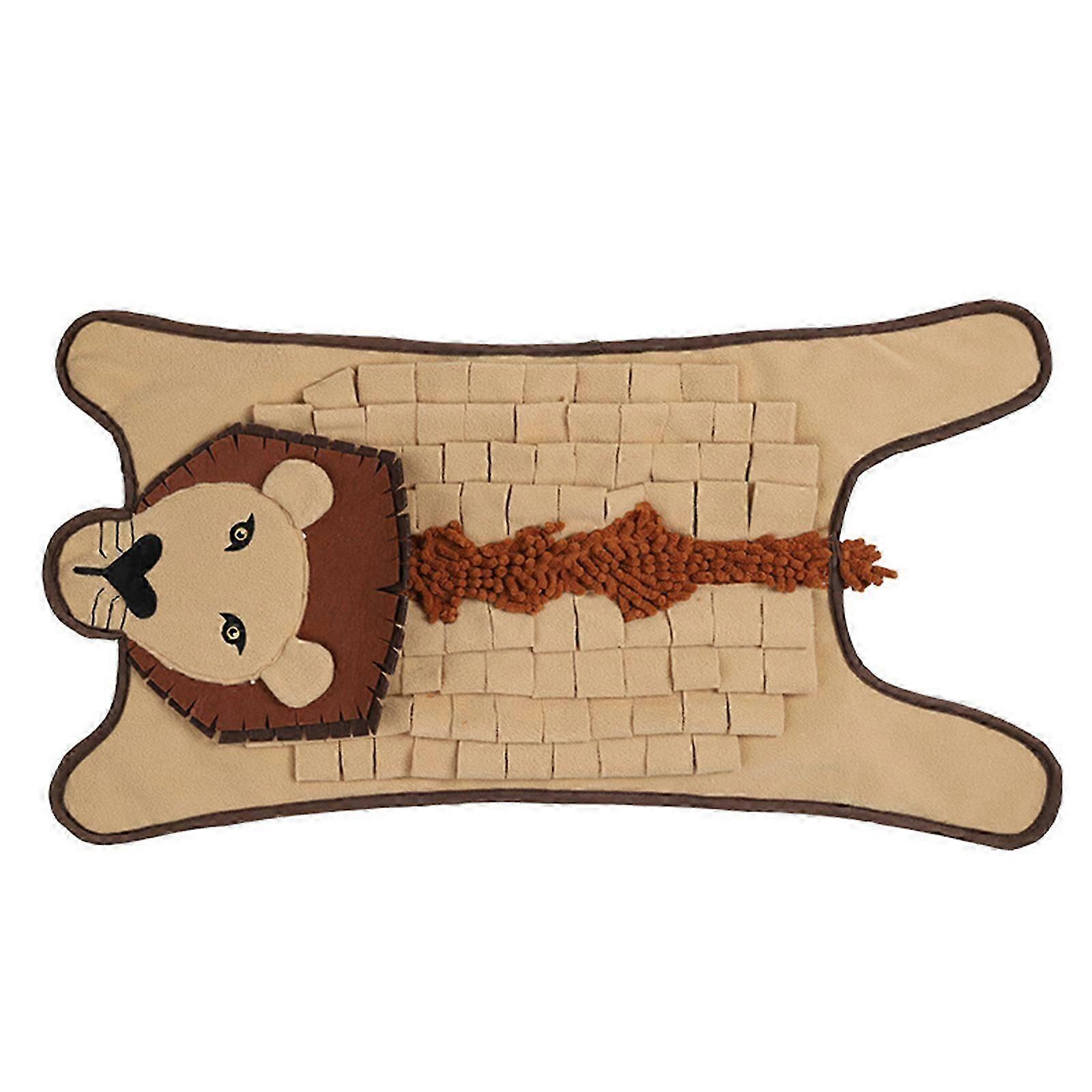Dogs Snuffle Mat Puzzle Feeders Slow Feeding Toy Crocodile/Lions Animal Shape Improving Intelligence for Rabbit Puppies