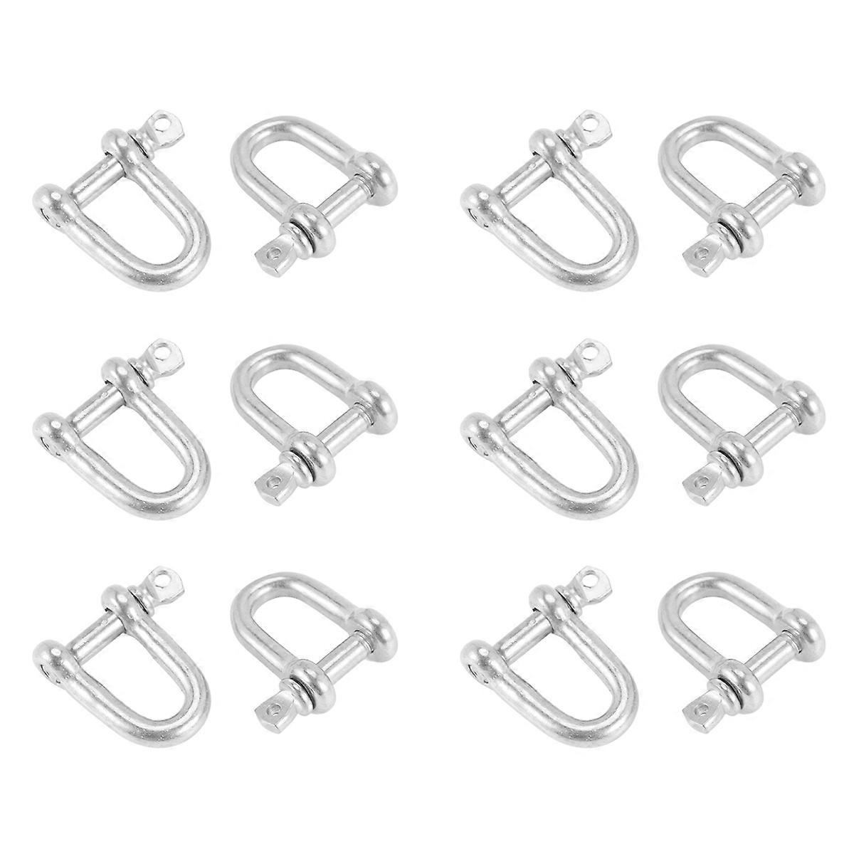 304 Screw Pin D Style Chain Dee Schäkel 4mm für Rigging 2er Pack