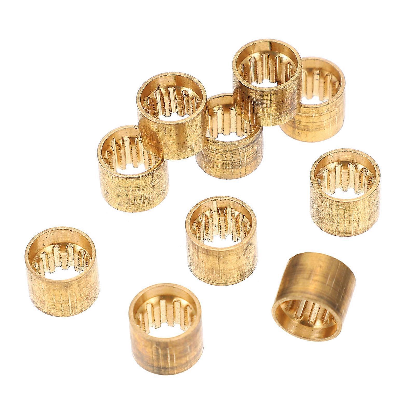 Cue Ball Control Pool Cue Tips Replacement Copper Material For Billiard Parts Enthusiasts 9.5MM Golden Color 20Set