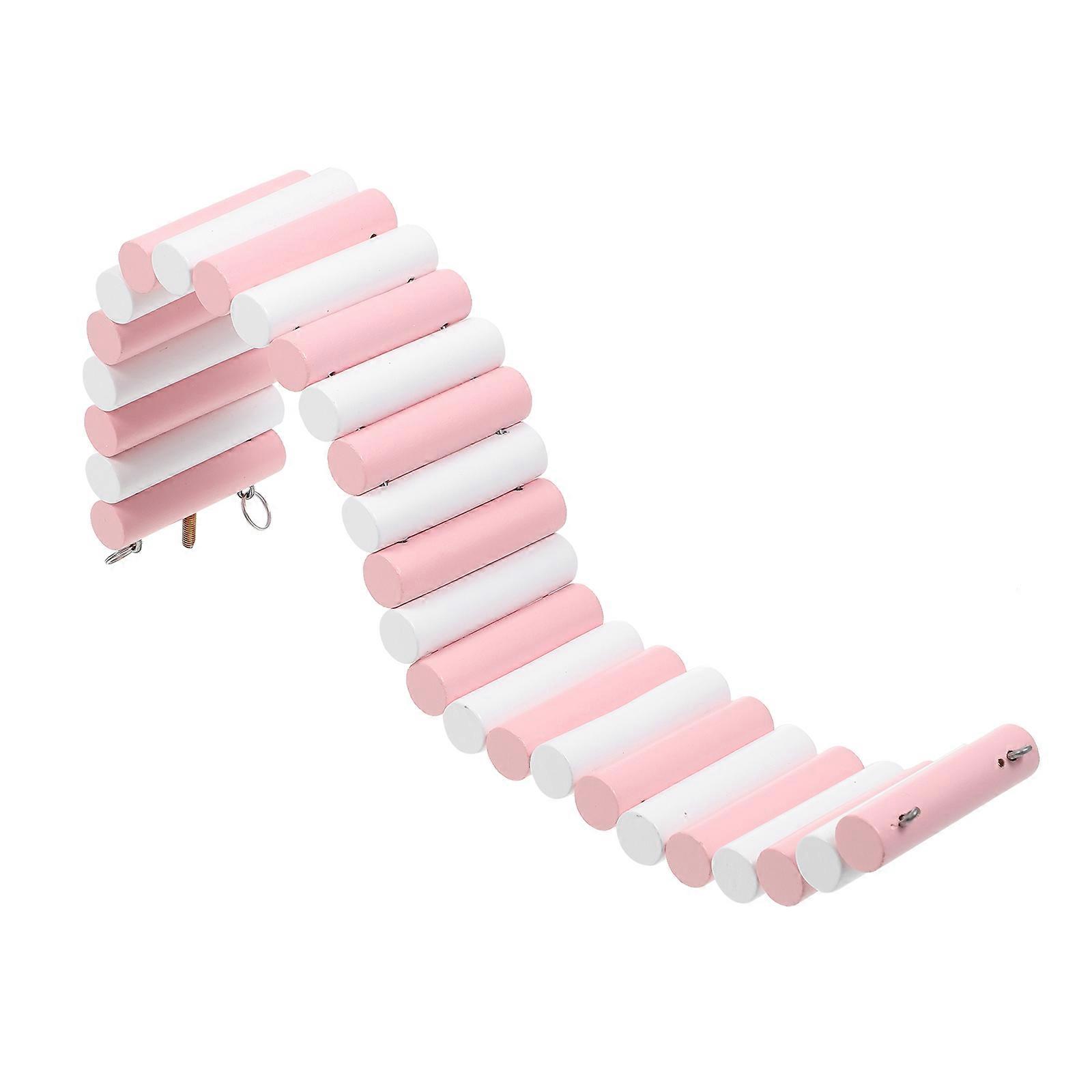 Hanging Hamster Swing and Ladder – Durable Softwood Climbing Ramp for Hamsters and Small Pets, Promotes Activity and