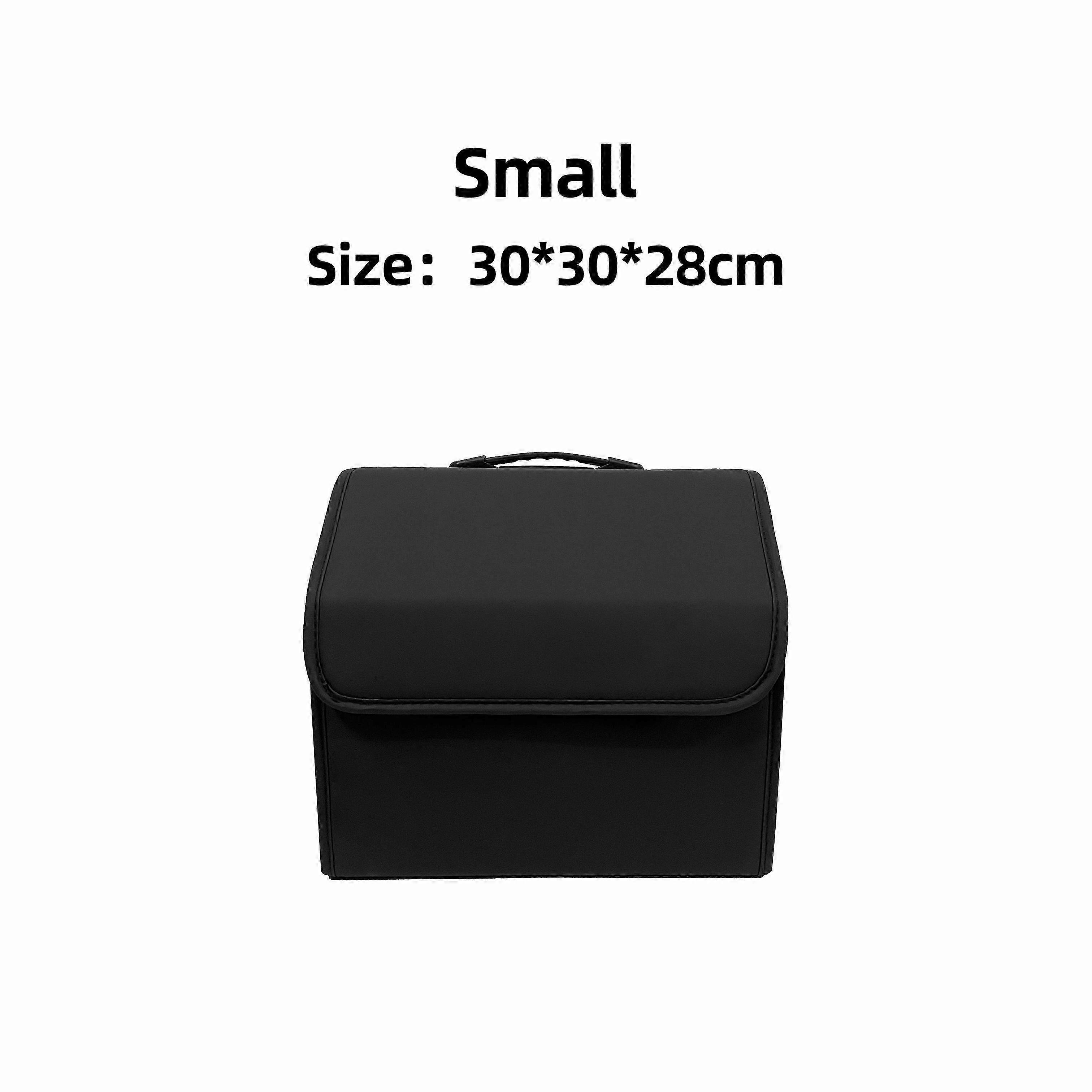Multipurpose Collapsible PU Leather Storage Box for Vehicle Trunk Organization, Perfect for Auto Accessories and Tidying Up Car Space