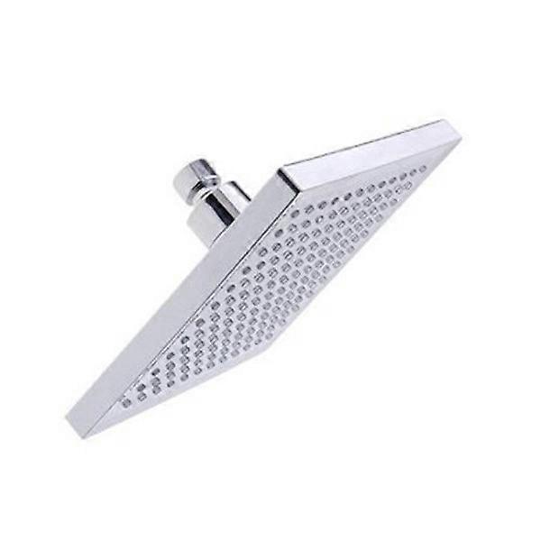 Bathroom Led Lighting Water-Powered Lighting Novelty Design 200*200*15mm Silver Square Shaped Shower Head For General Users 1Pcs