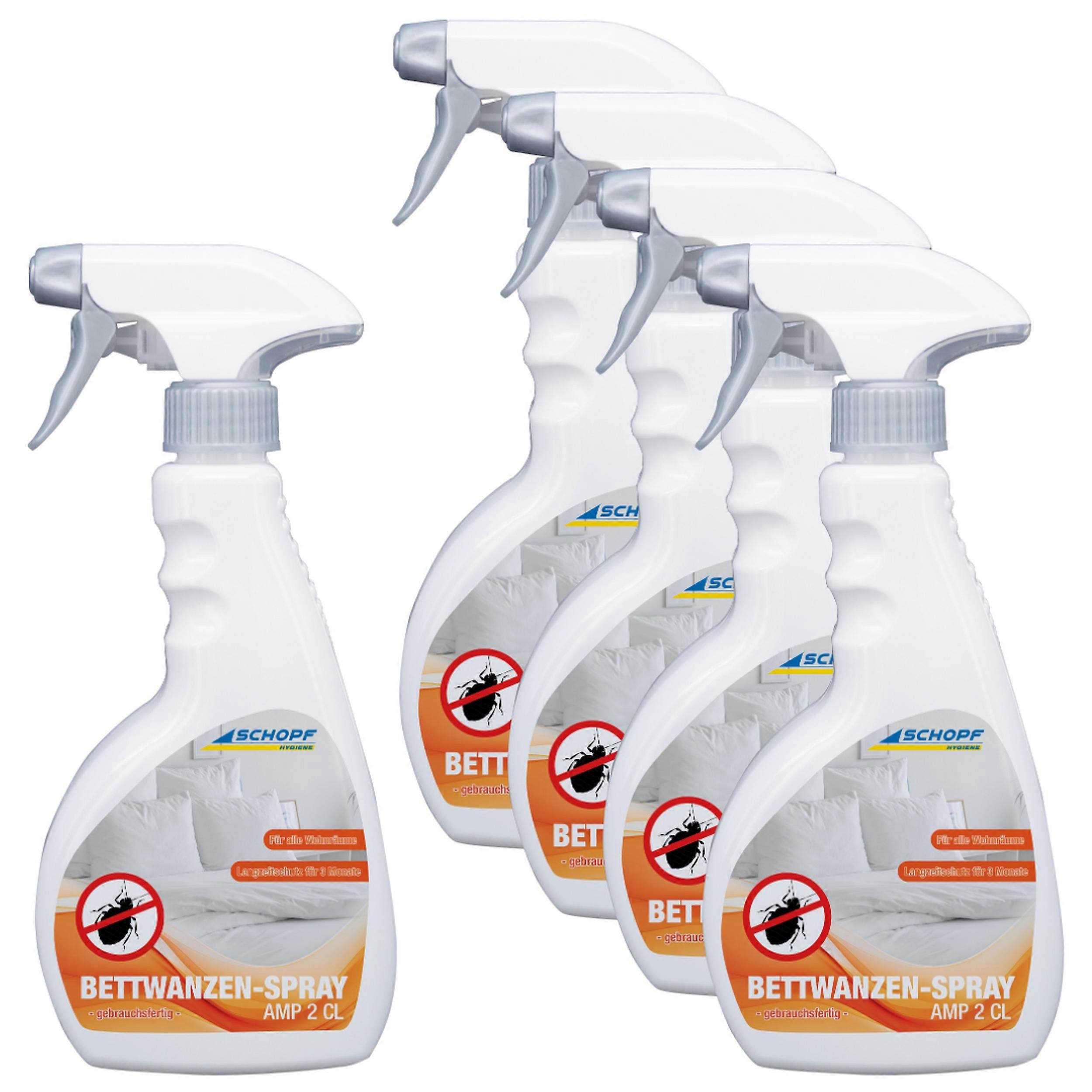 5 x SCHOPF Hygiene Bed® Bugs Spray, 500 ml Spray Bottle
