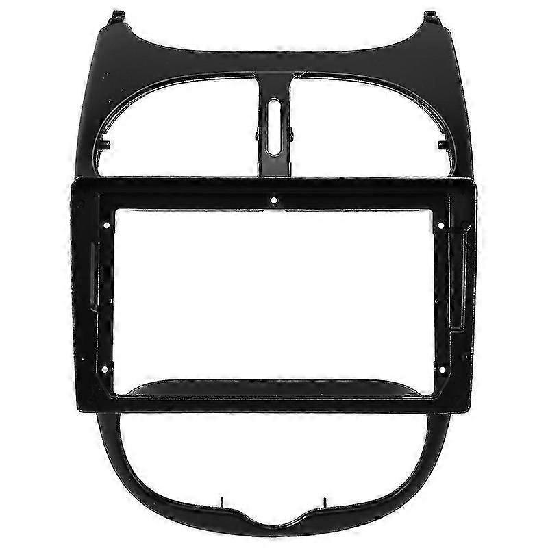 9 Inch 2din Car Dashboard Frame Dvd Frame Radio Panel Frame Navigation Panel For 206 2004-2008 Boris