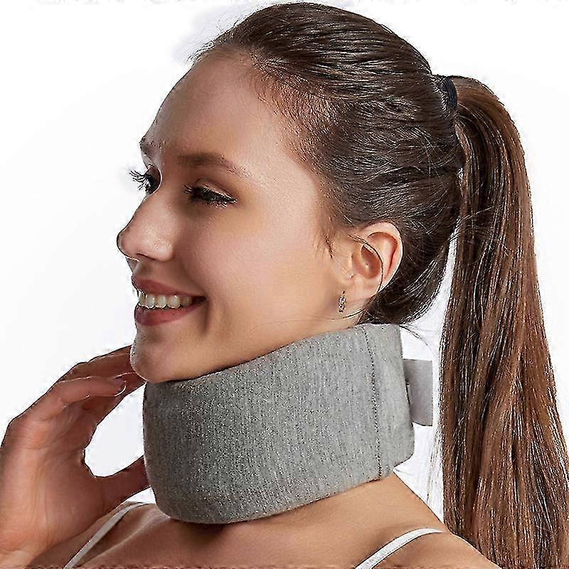 Soft Foam Cervical Collar for Spine Support, Pain Relief, and Spinal Pressure Stabilization, Ergonomic Design