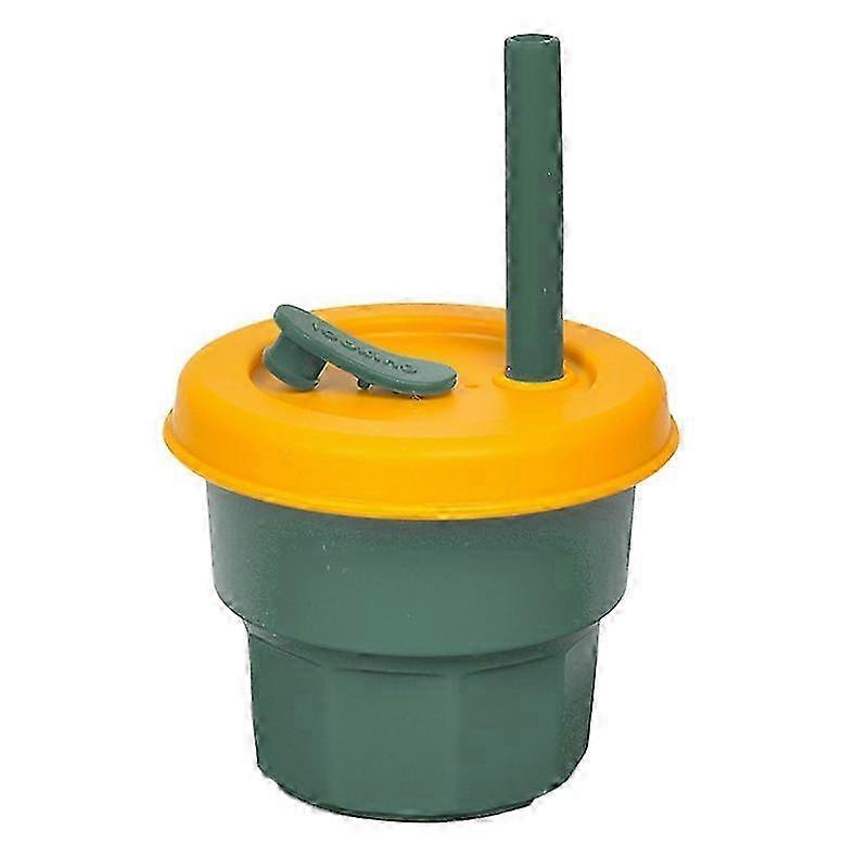 300ml Silicone Cup with Straw for Babies, Child Leak Proof Bottle (FDA Certified)
