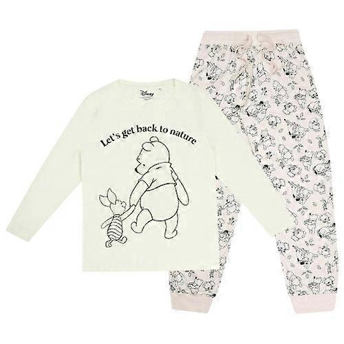 Winnie the Pooh Womens/Ladies Lets Get Back To Nature Long Pyjama Set