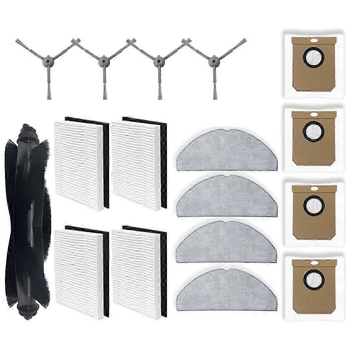 עבור Eufy G50 היברידי, L60 היברידי / L60 היברידי SES ואקום חלקי ראשי צד מברשת Hepa מסנן סמרטוט בד-jc