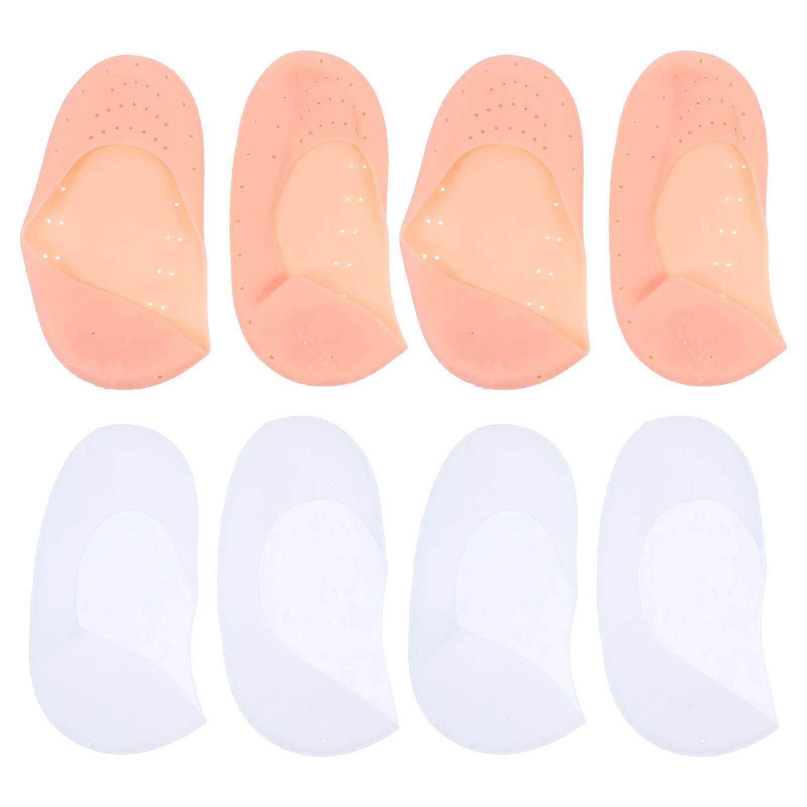 Silicone Moisturizer Socks Anti-cracking Daily Care Adults L Exfoliating 4 Pairs