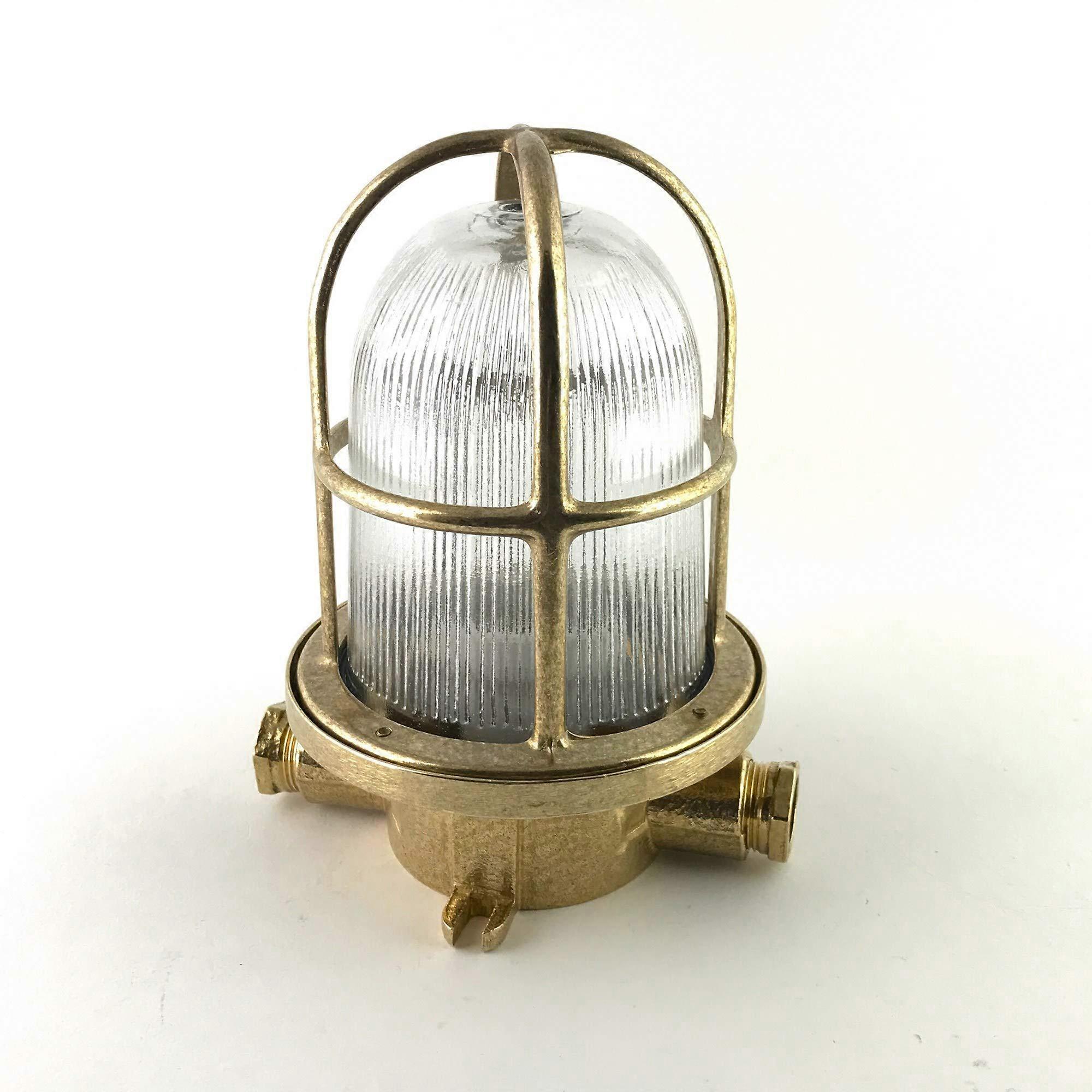 IP64 Cable Entry Exit Brass Bulkhead Ship Wall Deck Light Nautical Handmade Wall Light Marine Grade Bulkhead Fixture