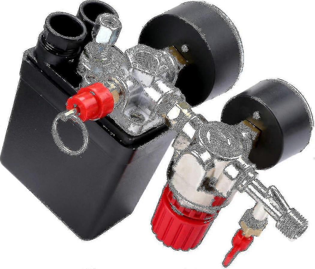 Air Compressor Pressure Switch Valve Pressure Switch Air Compressor With Regulators Gauge--