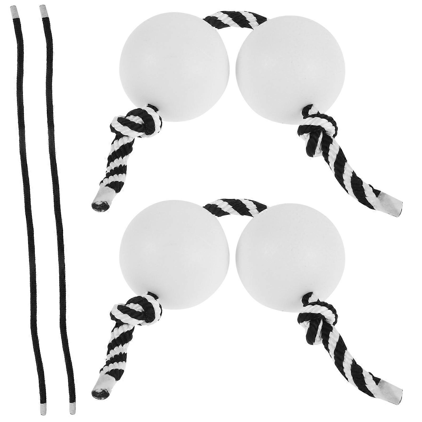 Hand Percussion Instruments African Aslatua Shaker Rhythm Ball For Performance Beginners White 23.50X5.50X5.50CM 2Pcs