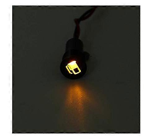 LED Dash Panel Warning Light Indicator Lamp 12x8mm, With Line And Symbol, For Car And Boat, Model 11