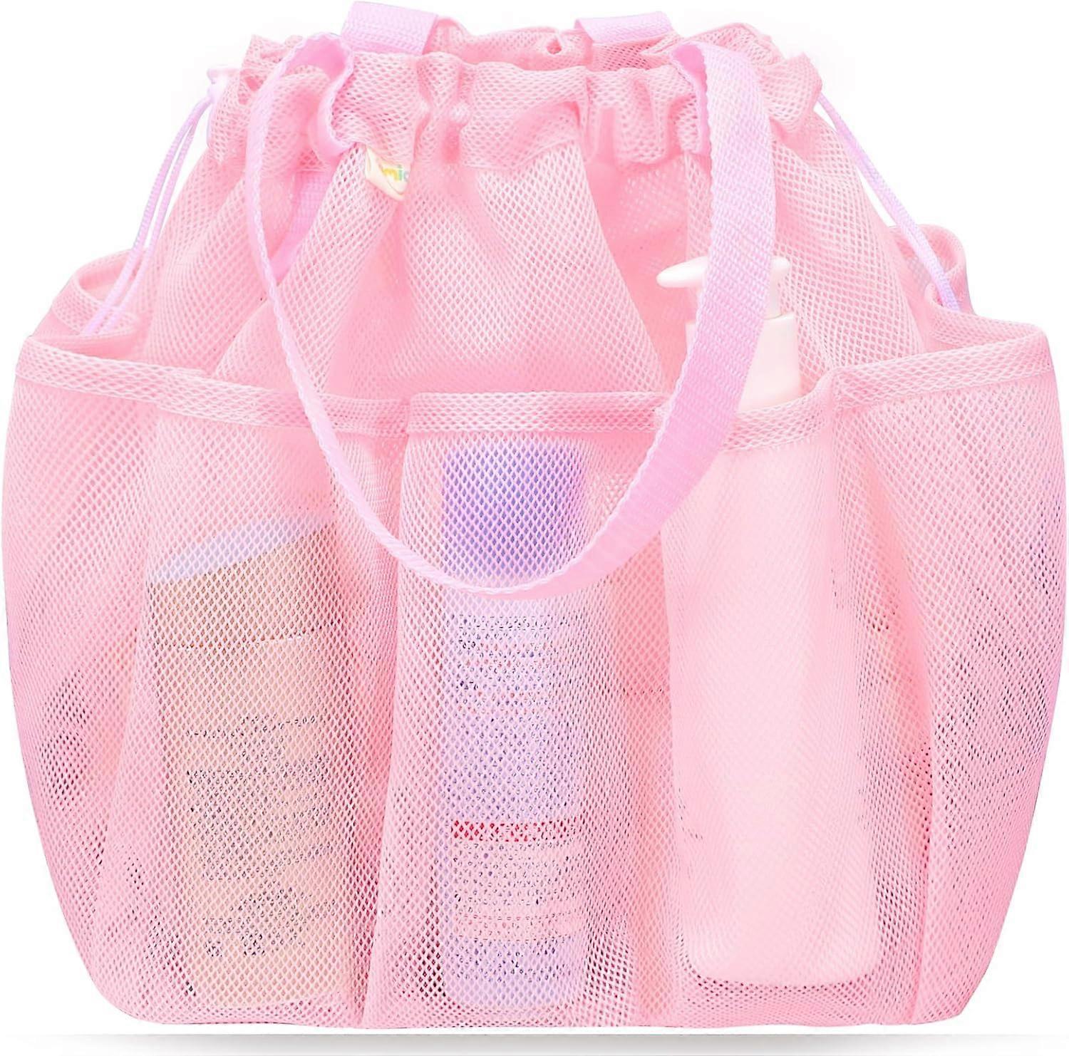 Portable Mesh Shower Rack with Drawstring