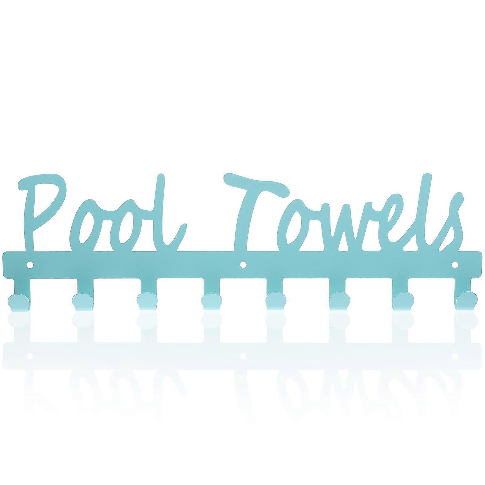 Towel Rack Hooks Pool Towel Rack Outdoor Hanging Hook Guests Simple Structure 1Set