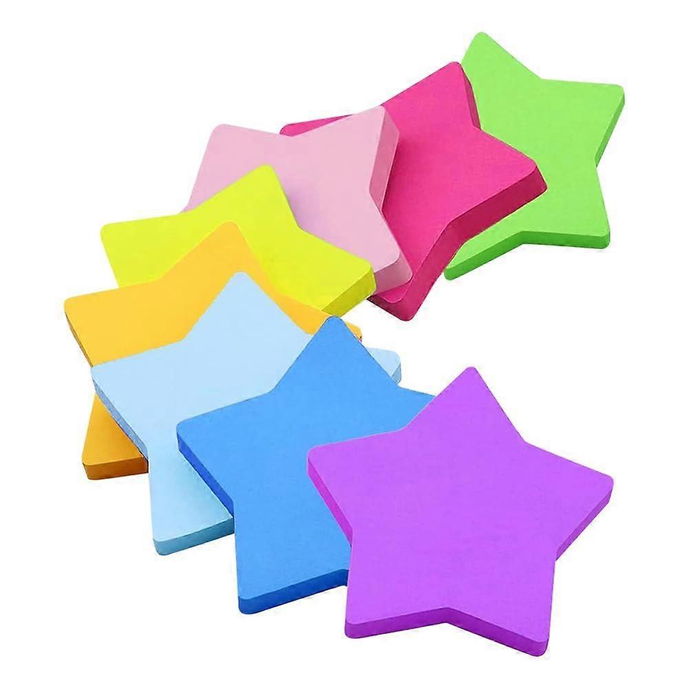 480 Sheets 7 x 7 cm Star Shaped Sticky Notes, Bright Colors, Self Adhesive Notepads, Small Sticky Note Pads for Writing in Textbooks