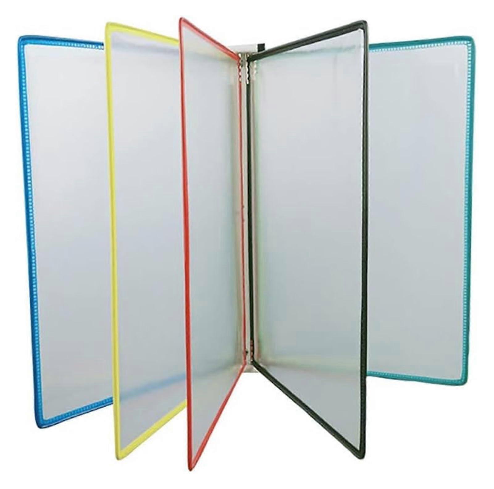Wall Viewing Board System with Magnetic Document Holder, A4 Wall Mount File Organiser, Multi-Coloured Display Cabinet 33x23x5.8CM