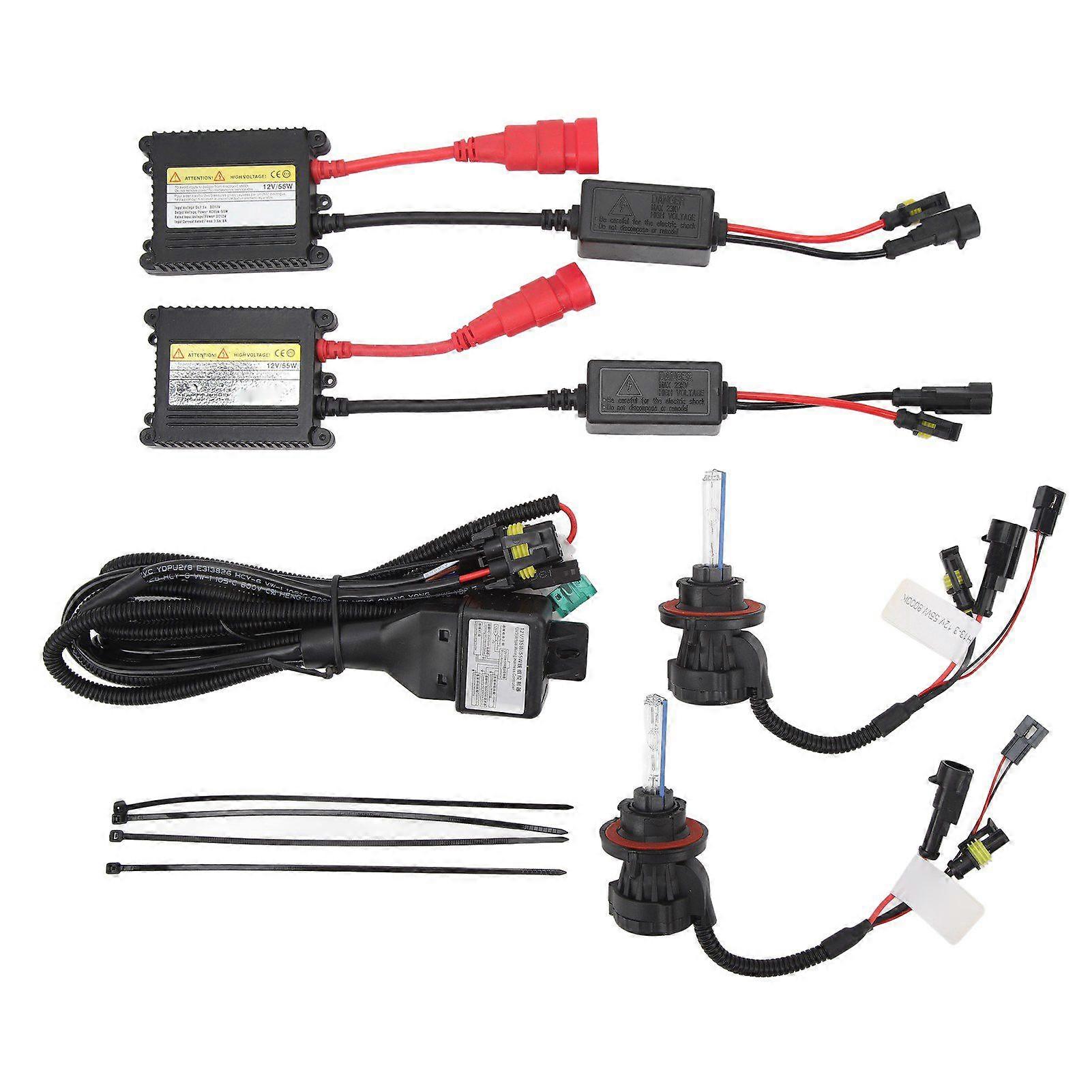 DC12V HID εξάρτηση λαμπτήρων ξένου 55W μακράς διαρκείας μαλακή ελαφριά ενέργεια φωτεινότητας μακράς διαρκείας για τους προβολείς 8000K αυτοκινήτων συνδετήρων H13