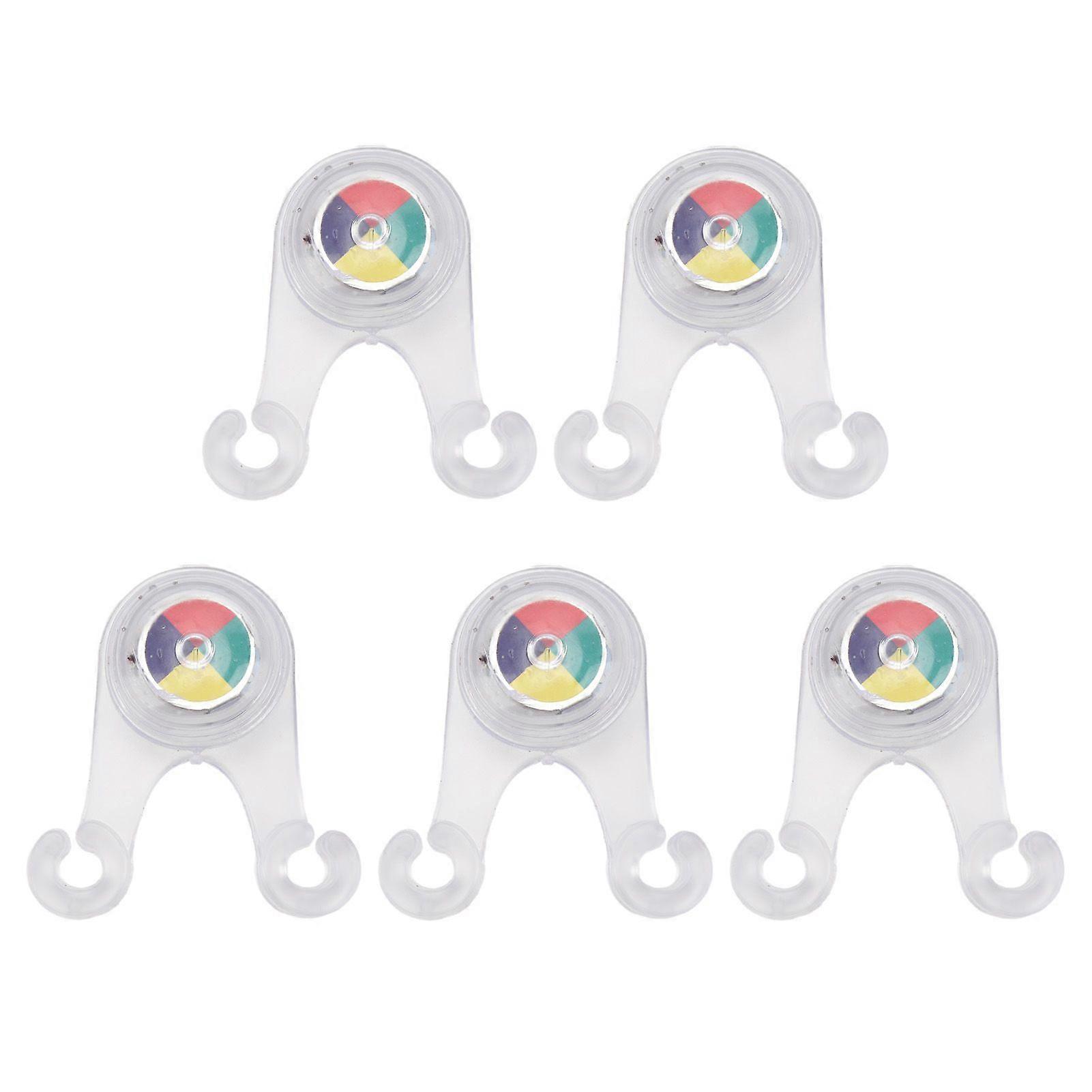 5Pcs Camping Safety LED Signal Light Tent Canopy Decorative Ambient LED Warning Light Lamp Colorful YMHC