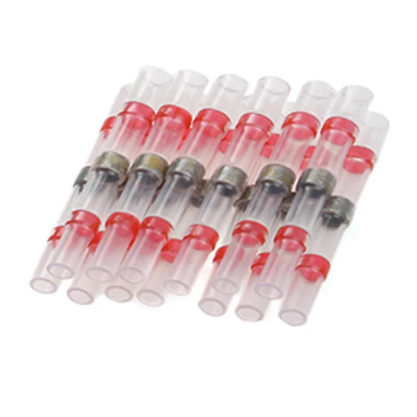 Thermal Shrinkage Electrical Car Wires Connector Solder Terminals White One Size 10/50 Pieces Wire Clamp