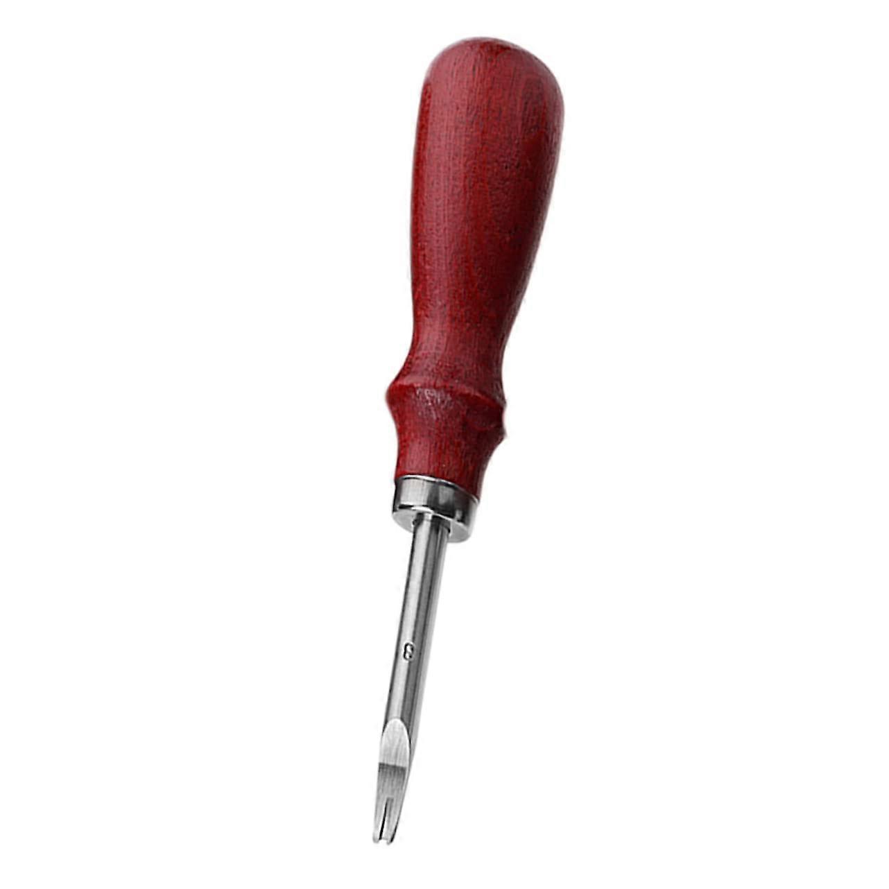1 Piece DIY Leather Beveling Tool with Wooden Handle, Precise Leather Edge Trimmer for Handicraft Applications at Home