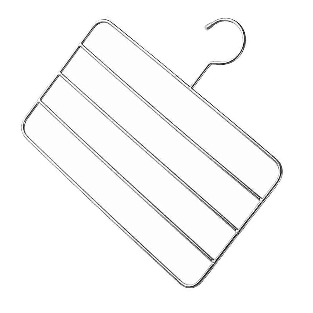 Rust Resistance Multi-Layer Pants Hanger Wardrobe Accessories Silver 1Pcs