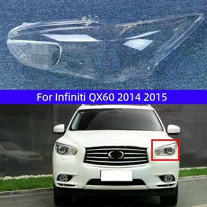 Für Infiniti QX60 2014 2015 Lampenabdeckung aus transparentem Glas Scheinwerferabdeckung Scheinwerferabdeckungsschale Ersetzen Sie den ursprünglichen Lampenschirm links und rechts
